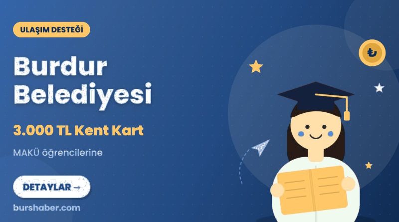 Burdur Belediyesi burs haberi