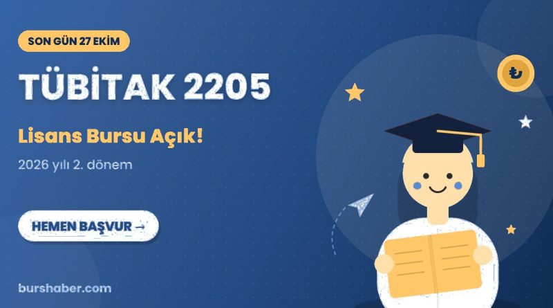 TÜBİTAK 2205 burs haberi